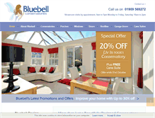 Tablet Screenshot of bluebellconservatories.co.uk